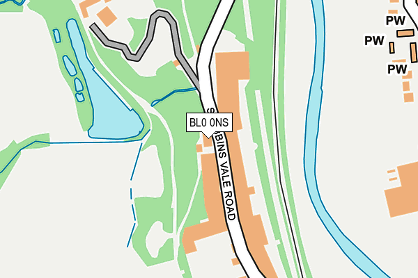 BL0 0NS map - OS OpenMap – Local (Ordnance Survey)