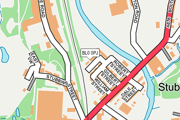 BL0 0PJ map - OS OpenMap – Local (Ordnance Survey)