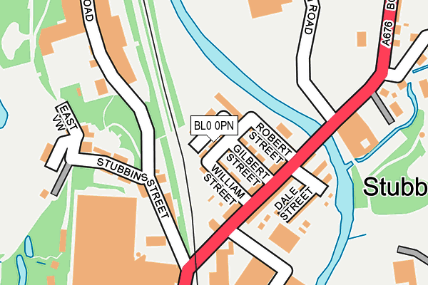 BL0 0PN map - OS OpenMap – Local (Ordnance Survey)