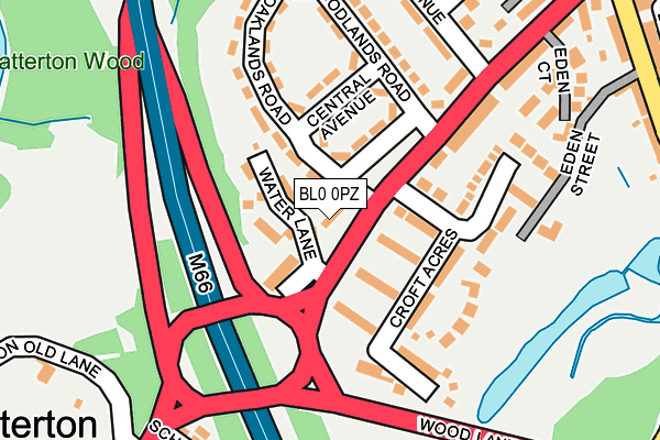 BL0 0PZ map - OS OpenMap – Local (Ordnance Survey)