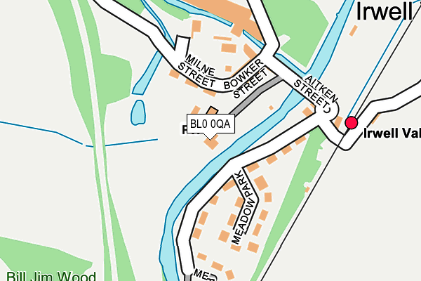 BL0 0QA map - OS OpenMap – Local (Ordnance Survey)