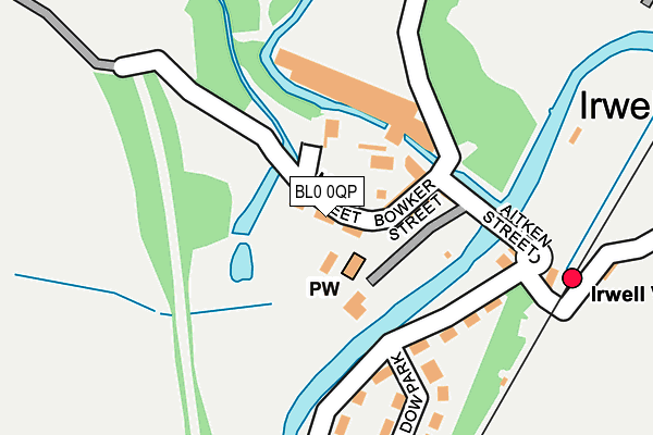 BL0 0QP map - OS OpenMap – Local (Ordnance Survey)