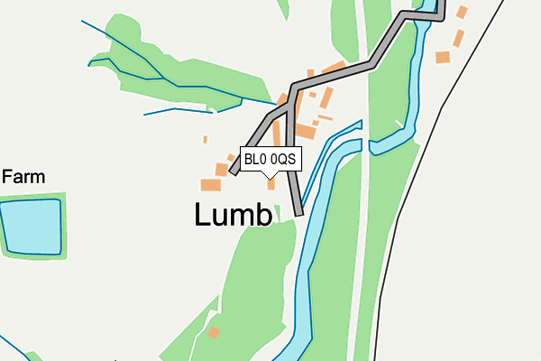 BL0 0QS map - OS OpenMap – Local (Ordnance Survey)