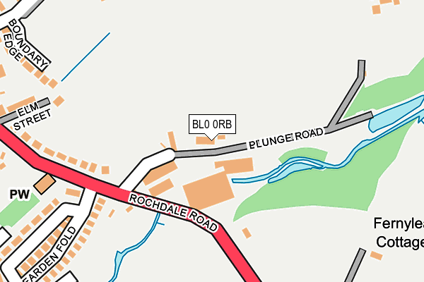 BL0 0RB map - OS OpenMap – Local (Ordnance Survey)
