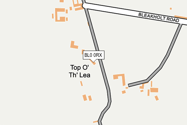 BL0 0RX map - OS OpenMap – Local (Ordnance Survey)
