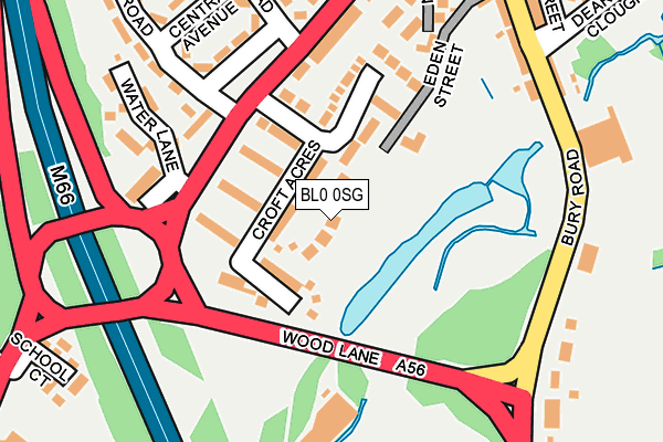 BL0 0SG map - OS OpenMap – Local (Ordnance Survey)