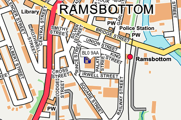 Map of RAMSBOTTOM ENTERPRISES LIMITED at local scale