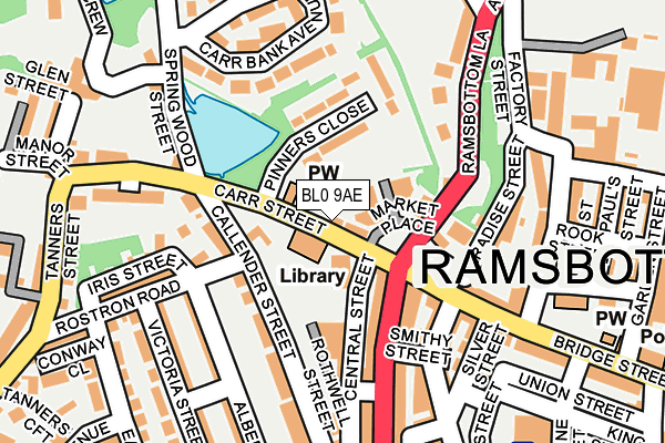 BL0 9AE map - OS OpenMap – Local (Ordnance Survey)