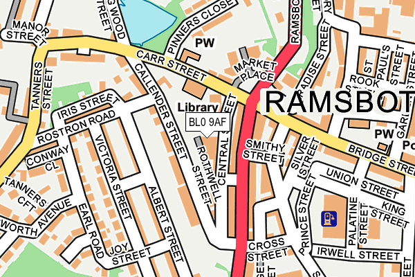 BL0 9AF map - OS OpenMap – Local (Ordnance Survey)