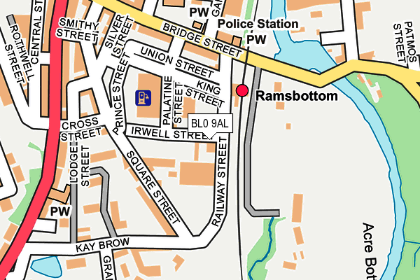 Map of DAWSON GARAGES LIMITED at local scale