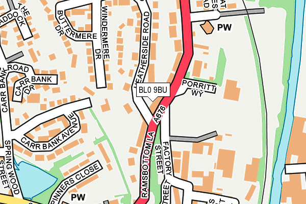 BL0 9BU map - OS OpenMap – Local (Ordnance Survey)