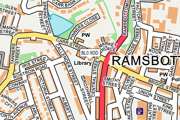 BL0 9DD map - OS OpenMap – Local (Ordnance Survey)