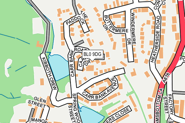 BL0 9DG map - OS OpenMap – Local (Ordnance Survey)