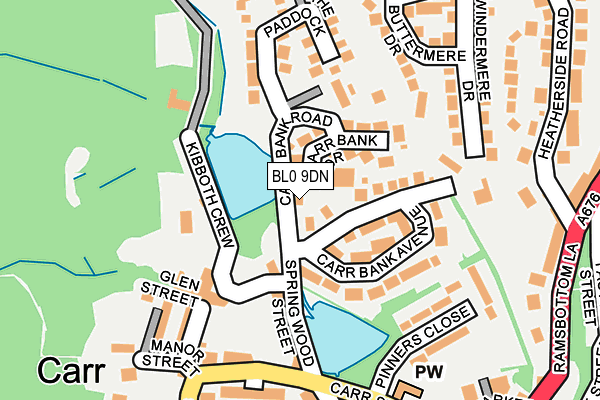 BL0 9DN map - OS OpenMap – Local (Ordnance Survey)