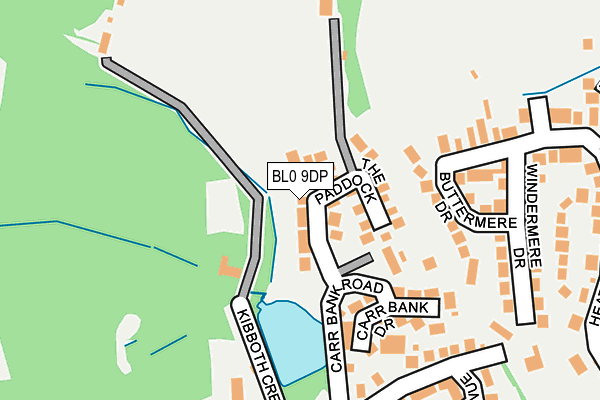 BL0 9DP map - OS OpenMap – Local (Ordnance Survey)
