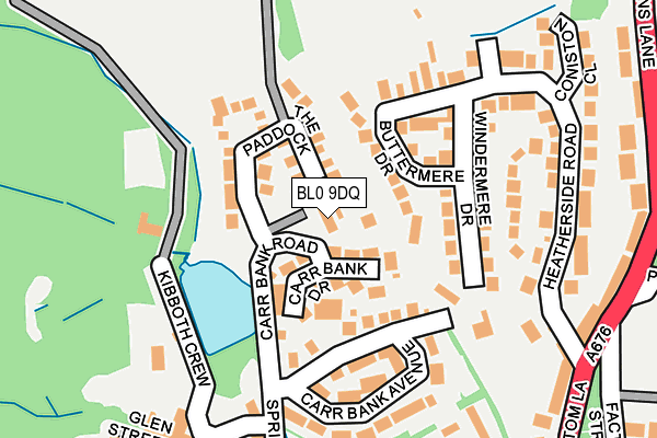 BL0 9DQ map - OS OpenMap – Local (Ordnance Survey)