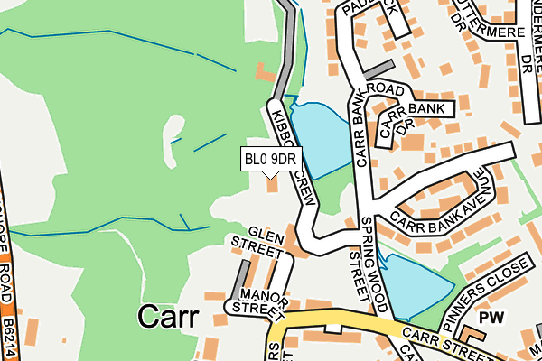BL0 9DR map - OS OpenMap – Local (Ordnance Survey)