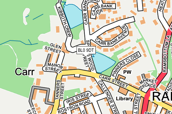 BL0 9DT map - OS OpenMap – Local (Ordnance Survey)