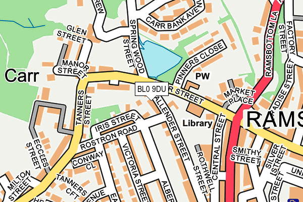 BL0 9DU map - OS OpenMap – Local (Ordnance Survey)
