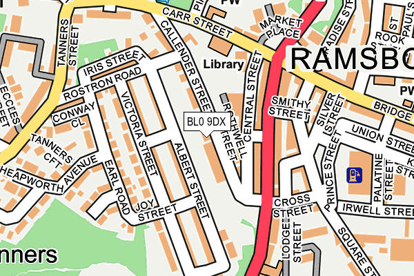 BL0 9DX map - OS OpenMap – Local (Ordnance Survey)