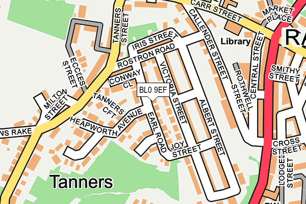 BL0 9EF map - OS OpenMap – Local (Ordnance Survey)
