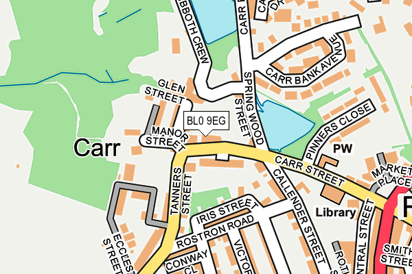 BL0 9EG map - OS OpenMap – Local (Ordnance Survey)