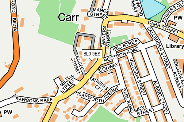 BL0 9ES map - OS OpenMap – Local (Ordnance Survey)