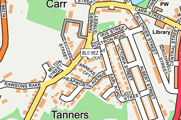 BL0 9EZ map - OS OpenMap – Local (Ordnance Survey)