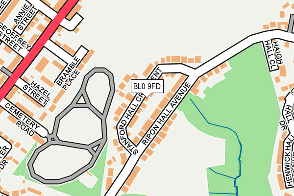 BL0 9FD map - OS OpenMap – Local (Ordnance Survey)