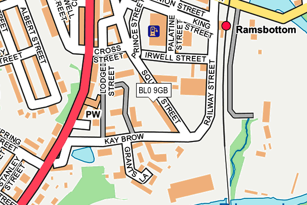 BL0 9GB map - OS OpenMap – Local (Ordnance Survey)