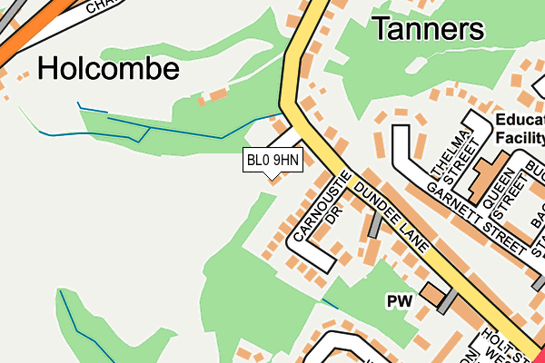 BL0 9HN map - OS OpenMap – Local (Ordnance Survey)