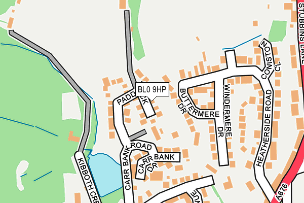 BL0 9HP map - OS OpenMap – Local (Ordnance Survey)