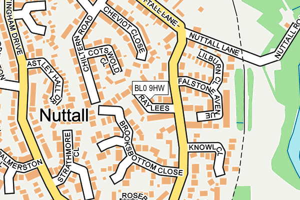 BL0 9HW map - OS OpenMap – Local (Ordnance Survey)