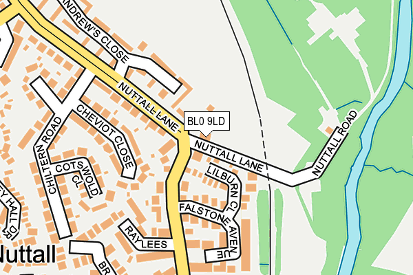 BL0 9LD map - OS OpenMap – Local (Ordnance Survey)