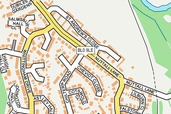 BL0 9LE map - OS OpenMap – Local (Ordnance Survey)