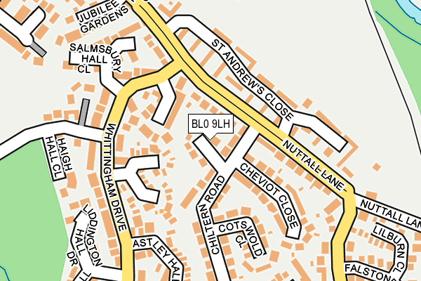 BL0 9LH map - OS OpenMap – Local (Ordnance Survey)