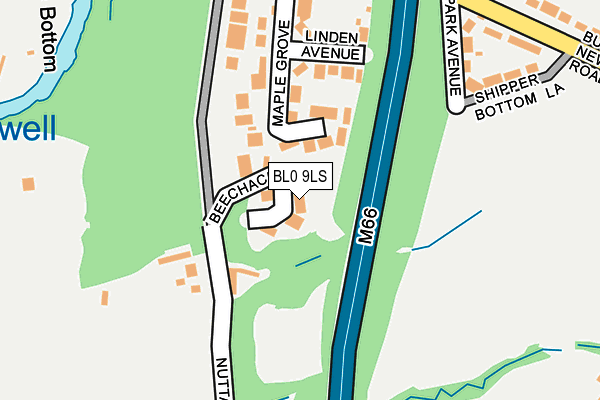 BL0 9LS map - OS OpenMap – Local (Ordnance Survey)