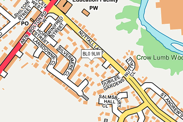 BL0 9LW map - OS OpenMap – Local (Ordnance Survey)