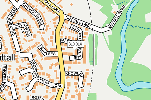 BL0 9LX map - OS OpenMap – Local (Ordnance Survey)