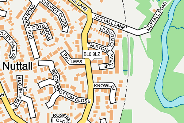 BL0 9LZ map - OS OpenMap – Local (Ordnance Survey)
