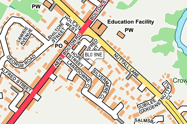 BL0 9NE map - OS OpenMap – Local (Ordnance Survey)