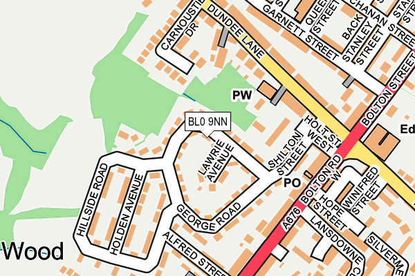 BL0 9NN map - OS OpenMap – Local (Ordnance Survey)