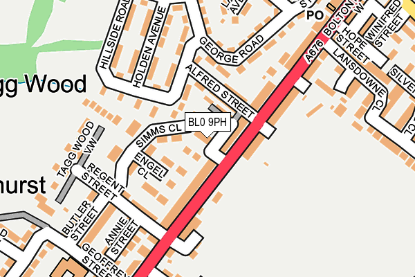 BL0 9PH map - OS OpenMap – Local (Ordnance Survey)