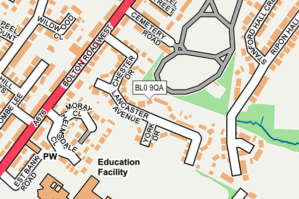 BL0 9QA map - OS OpenMap – Local (Ordnance Survey)