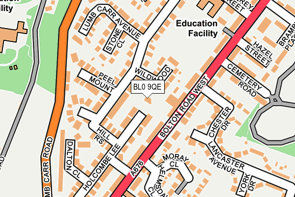 BL0 9QE map - OS OpenMap – Local (Ordnance Survey)