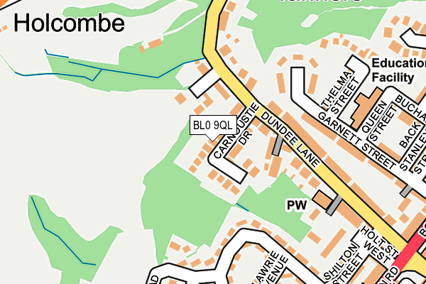 Map of WARBDALE DEVELOPMENTS LIMITED at local scale