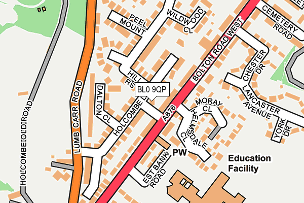 BL0 9QP map - OS OpenMap – Local (Ordnance Survey)