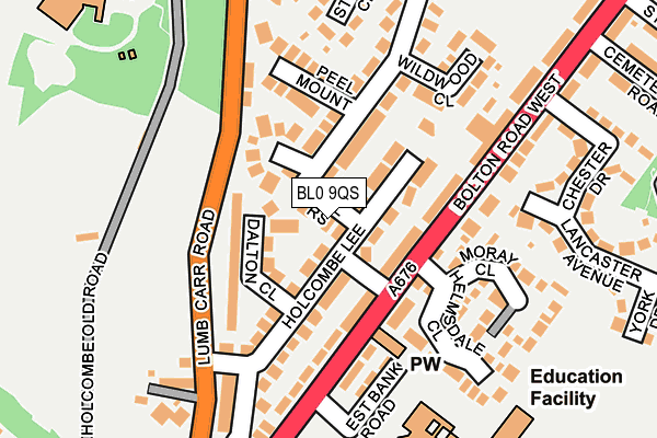 BL0 9QS map - OS OpenMap – Local (Ordnance Survey)