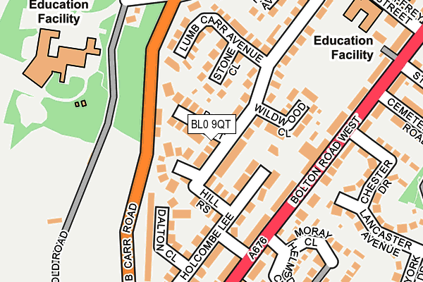 BL0 9QT map - OS OpenMap – Local (Ordnance Survey)