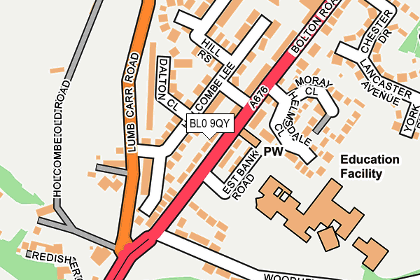 BL0 9QY map - OS OpenMap – Local (Ordnance Survey)